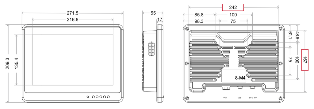 Panel PC PV10 for vehicles